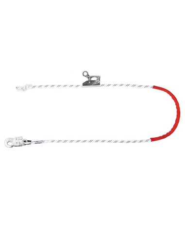 Eslinga de posicionamiento con retenedor fabricada en poliamida y con 1 conector AA002. Ø12 mm. 15 m long. EN 358