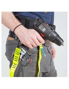 Porta herramientas de cinta de poliéster plana para prevenir la caída de herramientas pesadas. Ancho de cinta 25 mm. Longitud 2