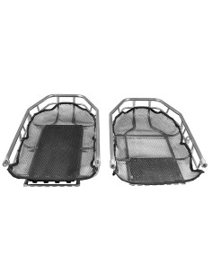 Camilla de estructura tubular con rejilla y tabla rigidizadora de plástico. Desmontable en 2 mitades mediante sistema roscado. 2