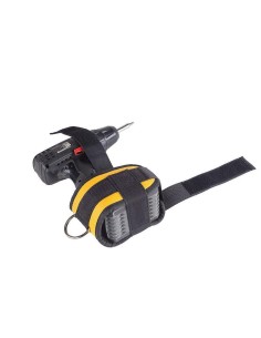 Porta herramientas de correas de velcro pensado para ajustarse a mangos de grandes herramientas. Ancho de correa 40 mm. Peso: 1