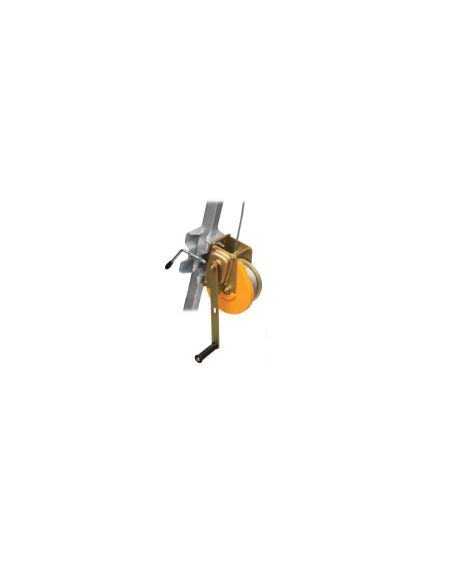 Elevador-Rescatador para trípode TRI 9, homologado para personas. Con cable de acero galvanizado de Ø6,8mm y freno automático.