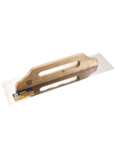 Alyco 195776 llana para yesero inoxidable almenada mango madera