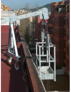 Andamio colgante Basic 500 200019 con 1 elevador eléctrico trifásico 501 2 m 2