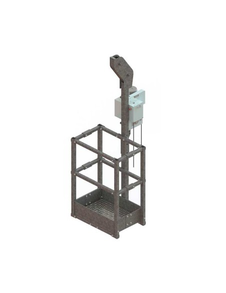 Andamio colgante Basic Boca de Hombre 200026 con 2 elevadores manuales 2,8 m