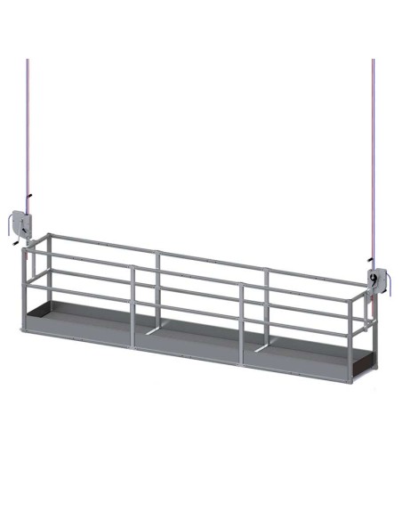 Andamio colgante Basic 200001 con 2 elevadores manuales 3,6 m