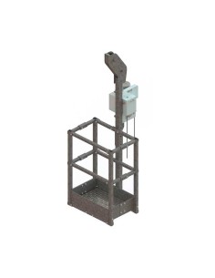Andamio colgante Basic Boca de Hombre 200026 con 2 elevadores eléctricos trifásicos 501 4,8 m