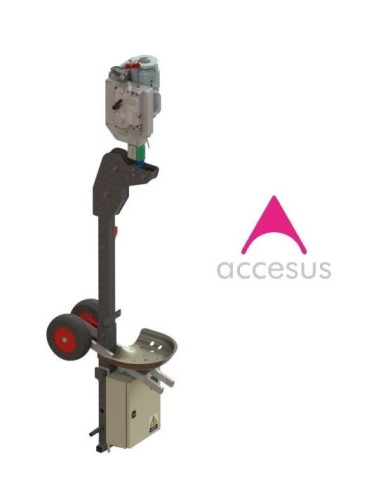 SILLA BASIC S: silla colgante con elevador eléctrico-motorizado TRIFÁSICO. Dimensiones reducidas, ideal para permitir el paso p