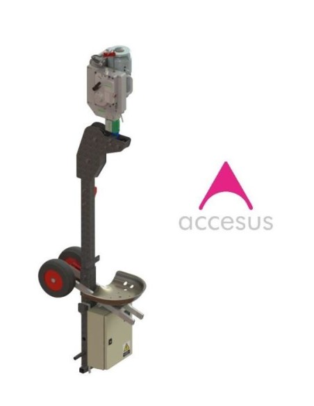 SILLA BASIC S: silla colgante con elevador eléctrico-motorizado TRIFÁSICO. Dimensiones reducidas, ideal para permitir el paso p