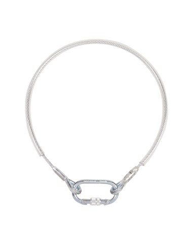 ESLINGA DE SUSPENSIÓN. Eslinga metálica de suspensión fabricada en acero. Longitud 4 m. y Ø 14 mm. Protegido por manguera plást