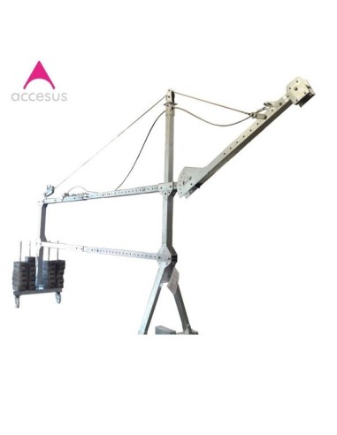 Kit brazo oscilante (incluye aparato de tracción y cable). Válido para configuraciones del pescante de suspensión Brakoo 2B, 3B