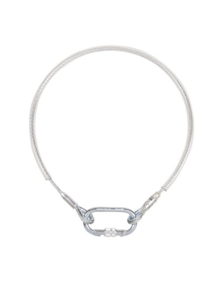 ESLINGA DE SUSPENSIÓN. Eslinga metálica de suspensión fabricada en acero. Longitud 6 m. y Ø 14 mm. Protegido por manguera plást