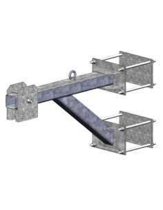 ESCUADRA SUSPENSIÓN. Pescante diseñado para anclar a una viga o sobre pared de hormigón. 500 Kg.
