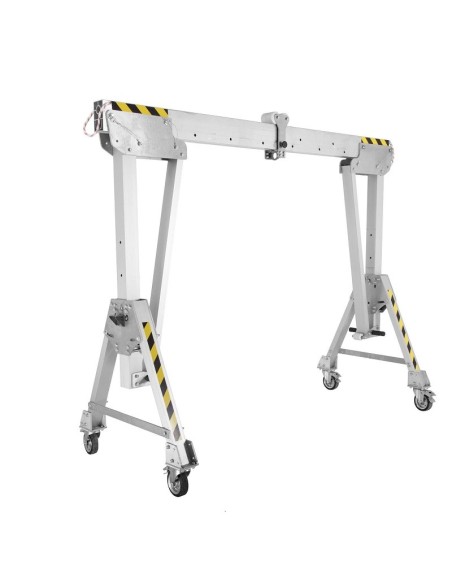 Pórtico PCP-A. Longitud de viga 2m. Altura B1 (regulable de 2,2-3,6 m), capacidad de carga 3.000 Kilos. Incluye 1 Carro de carg