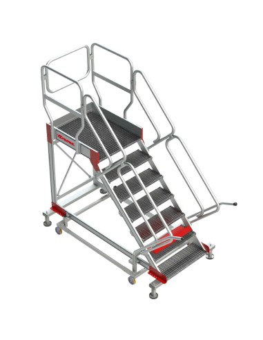SY-T | Escalera con plataforma y cuatro ruedas | TRAMEX