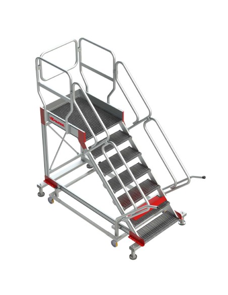 SY-T | Escalera con plataforma y cuatro ruedas | TRAMEX