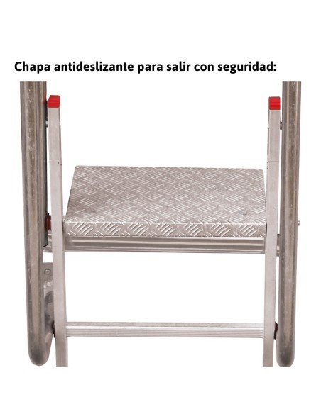 SVS0 | Escalera vertical de seguridad sin jaula de protección
