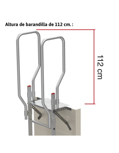 SVS0 | Escalera vertical de seguridad sin jaula de protección