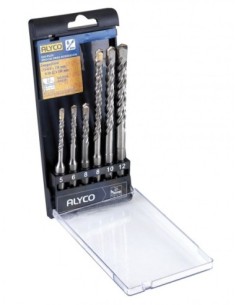 ALYCO 122180 Juego 6 brocas para hormigón