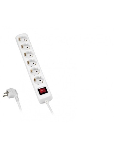 ALYCO 199446 Base múltiple con interruptor 6 enchufes