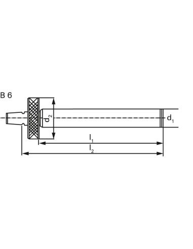 Adaptador para perforaciones precisión FBH 13mm cilíndrico B6 ALBRECHT