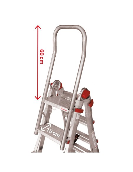 BRA-TELES | Barandilla de seguridad desmontable para escalera TELES