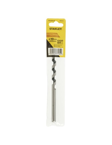 Broca helicoidal de acero al carbono para madera ø 10 x 200mm