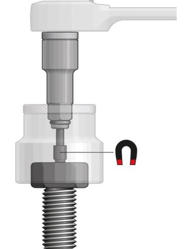 Alargadera con imán de sujeción 3/ 8 65mm GEDORE