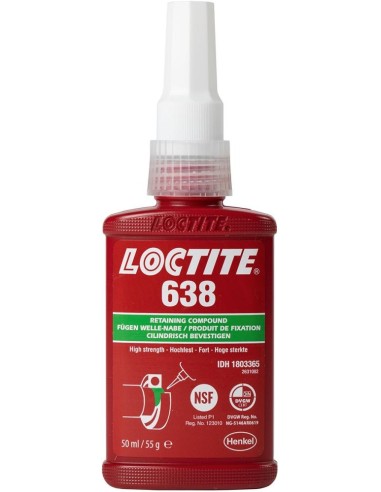 Adhesivo casquillos/ cojinetes LOCTITE 638 50ml Henkel