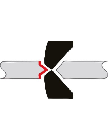 Cortaalambres electrónicaESD punta plana puntiaguda c/ bisel pequeño 115mm KNIPEX
