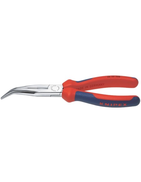 Alicates de boca semirredonda cromado curvado con mango varios componentes 200mm KNIPEX