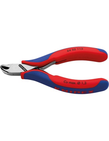 Alicates de corte oblicuofrontal electrónica sin bisel 115mm KNIPEX