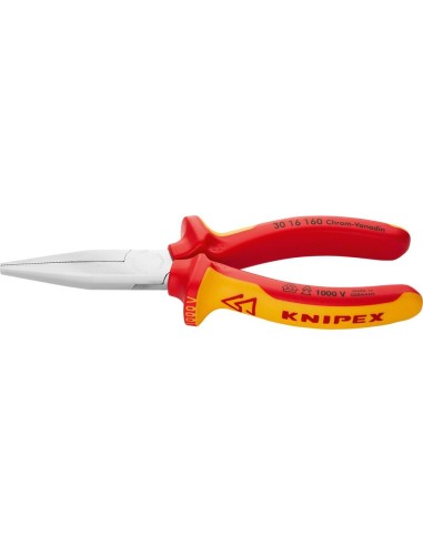 Alicate de boca larga forma1 plano VDE 160mm KNIPEX