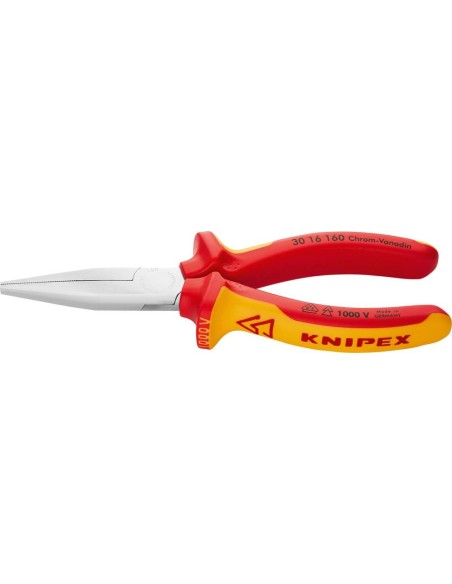 Alicate de boca larga forma1 plano VDE 160mm KNIPEX