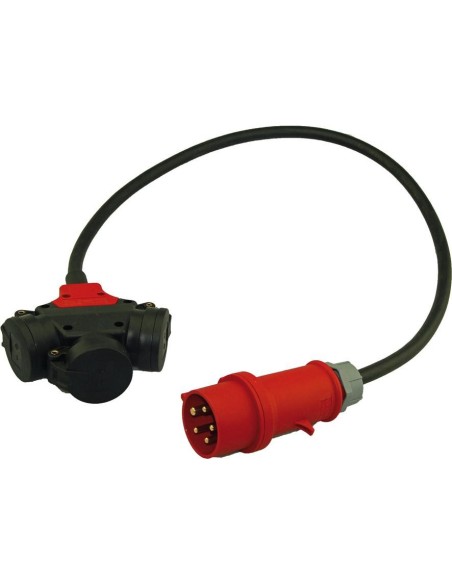 Distribuidor triple IP44 1m H07RN-F5G2,5 CEE 16A