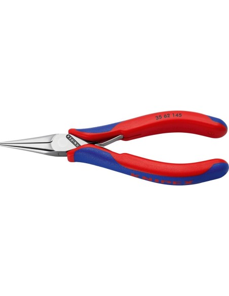 Alicates de montaje electrónica mordazas planas-redondas 145mm KNIPEX