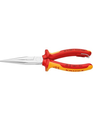 Alicates boca semirredonda VDE TT con mango varios componentes 200mm KNIPEX