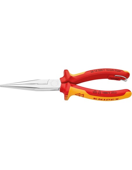 Alicates boca semirredonda VDE TT con mango varios componentes 200mm KNIPEX