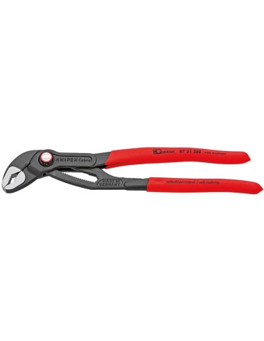 Alicates pico loro Cobra QuickSet 250mm aislado por inmersión KNIPEX