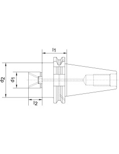 Cono portafresas DIN69871AD SK50 22mm FORTIS 2