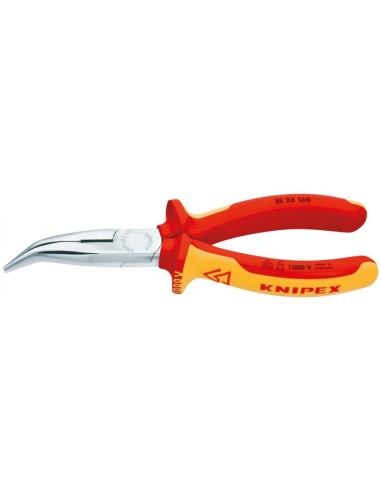 Alicates electrónica VDE acodado 160mm KNIPEX