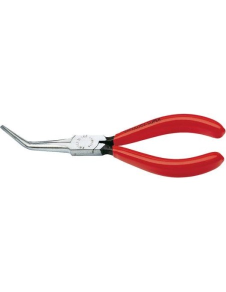 Alicates de punta de aguja curvado con mangos de plástico 160mm KNIPEX