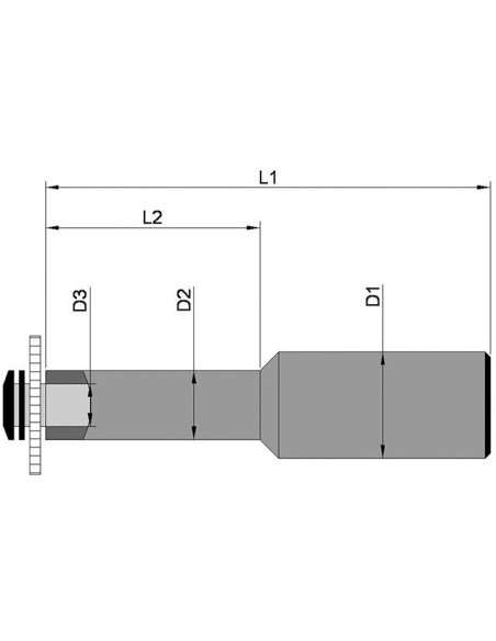 Alojamiento hoja sierra DIN1835 forma B 20x5mm TSCHORN