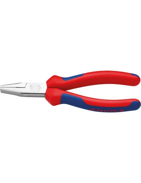 Alicates punta plana cromado c/ mangos c/ revestimiento PVC 140mm KNIPEX