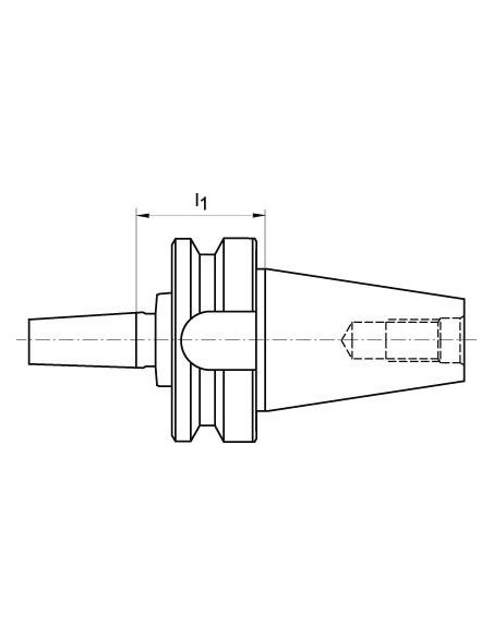 Alojamiento portabrocas JISB6339A BT50-B16 FORTIS
