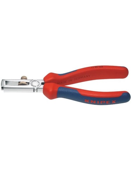 Alicates pelacables cromado con mango varios componentes 160mm qmm KNIPEX