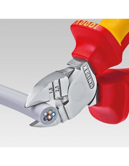 Cortaalambres pelacables VDE 160mm qmm KNIPEX