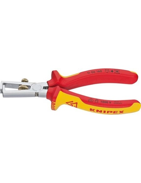 Alicates pelacables VDE c/ mango varios componentes 160mm qmm KNIPEX
