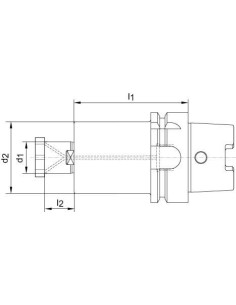 Cono portafresas DIN69893A KKB HSK-A63 40x60mm HAIMER 2