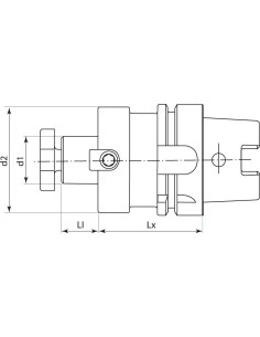 Cono portafresas DIN69893A HSK-A63 27x100mm FORTIS 2