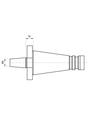 Alojamiento portabrocas DIN2080 SK40-B16 FORTIS